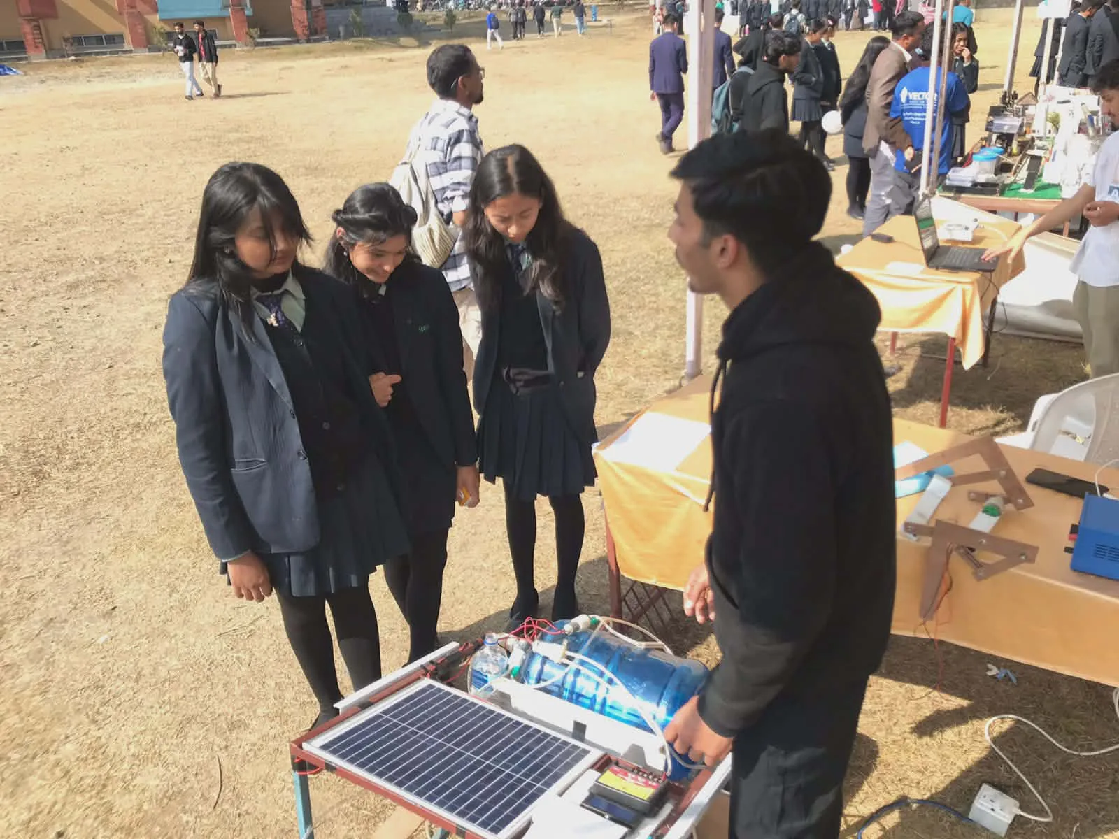 Project presentation at an exhibition